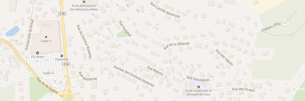 Plan du 7 Rue Lecuyer à Baume-les-Dames