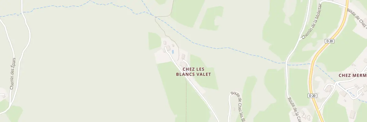 Plan du 954 Rte de chez les Blancs à Fillinges
