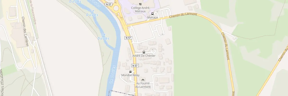 Plan du 5 Rue André de Chénier à Pontarlier