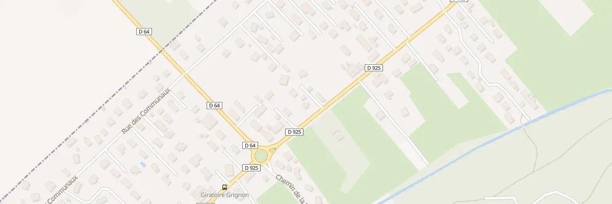 Plan du 2324 Cd 925 à Grignon