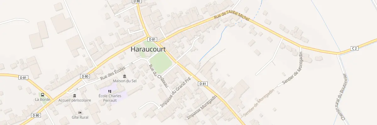 Plan du 13 Rue du Général Lambert à Haraucourt