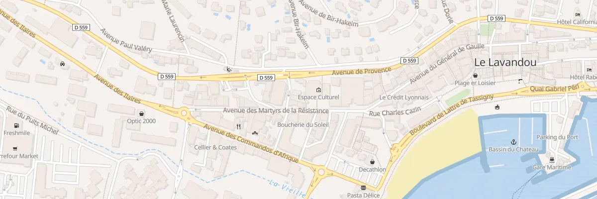Plan du 98 Rue de la Rigourette au Lavandou