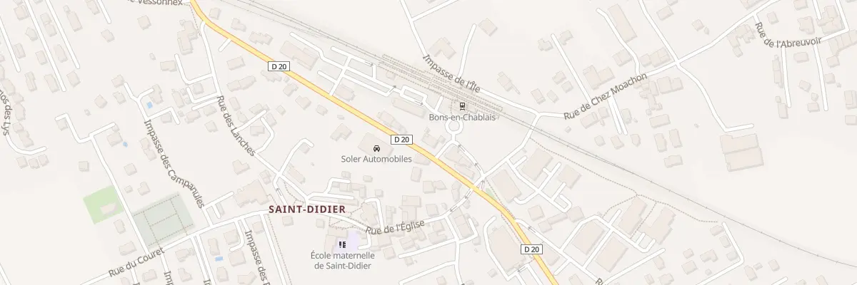 Plan du 104 Av de la Gare à Bons-en-Chablais