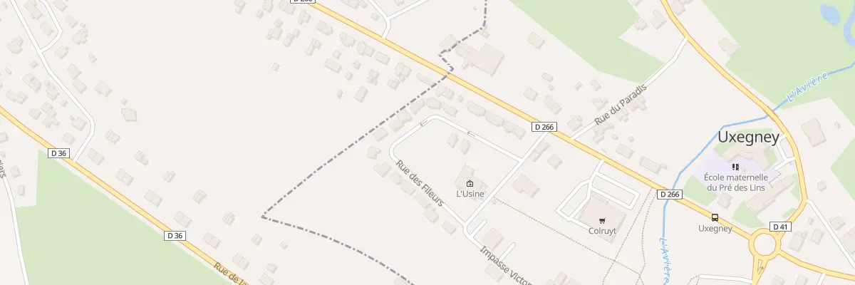 Plan du 21 Rue des Fileurs à Uxegney
