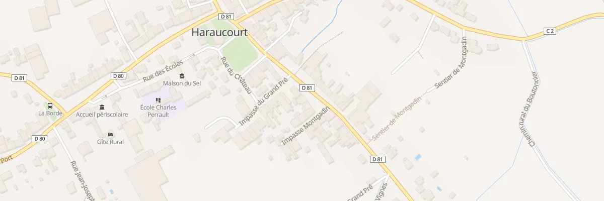 Plan du 38 Rue du Général Lambert à Haraucourt