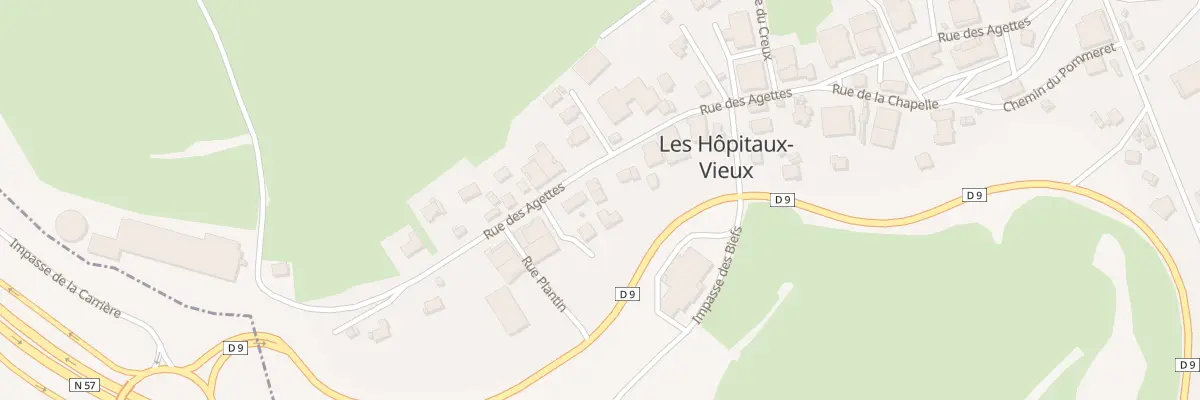 Plan du 19B Rue des Agettes aux Hôpitaux-Vieux