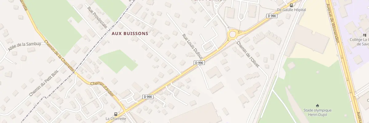 Plan du 2 Rue des Buissons à Albertville