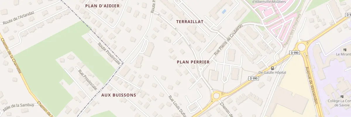 Plan du 11B Che de Plan Perrier à Albertville