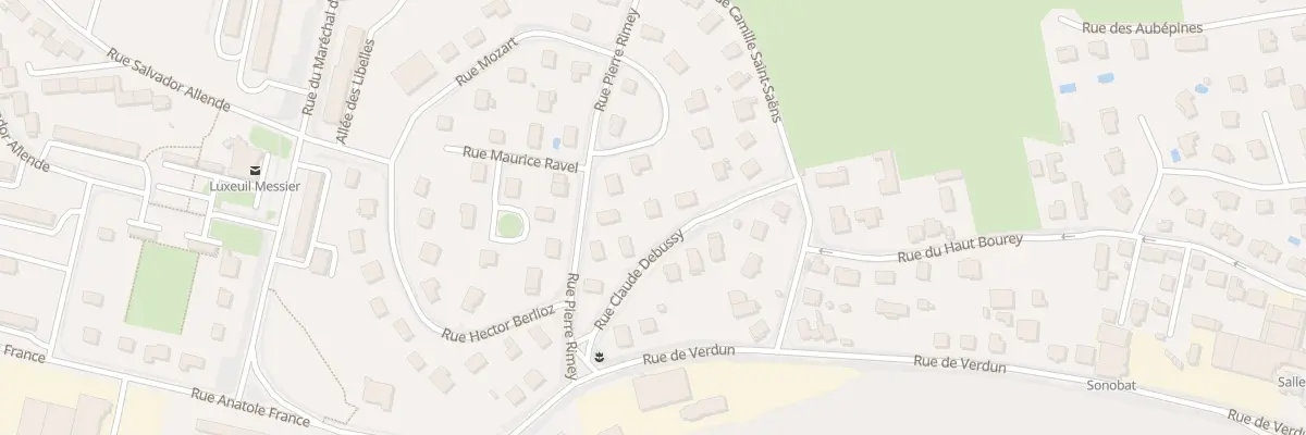 Plan du 6 Rue Claude Debussy à Luxeuil-les-Bains