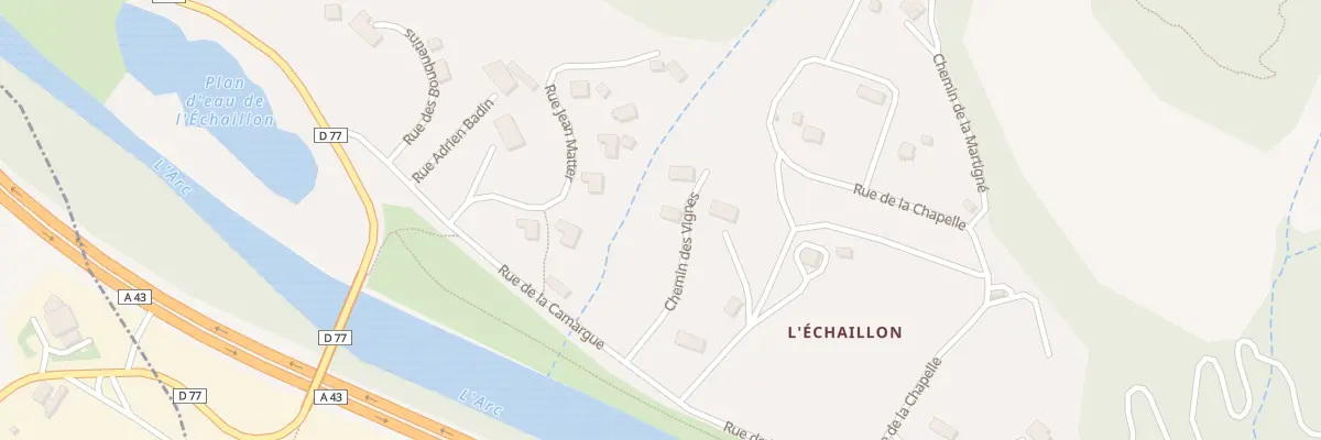 Plan du 5209 L’Echaillon - Hermillon à La Tour-en-Maurienne