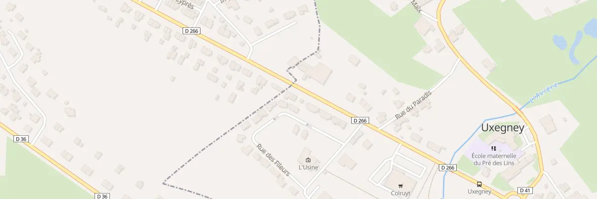 Plan du 5 Rue de Mirecourt à Uxegney