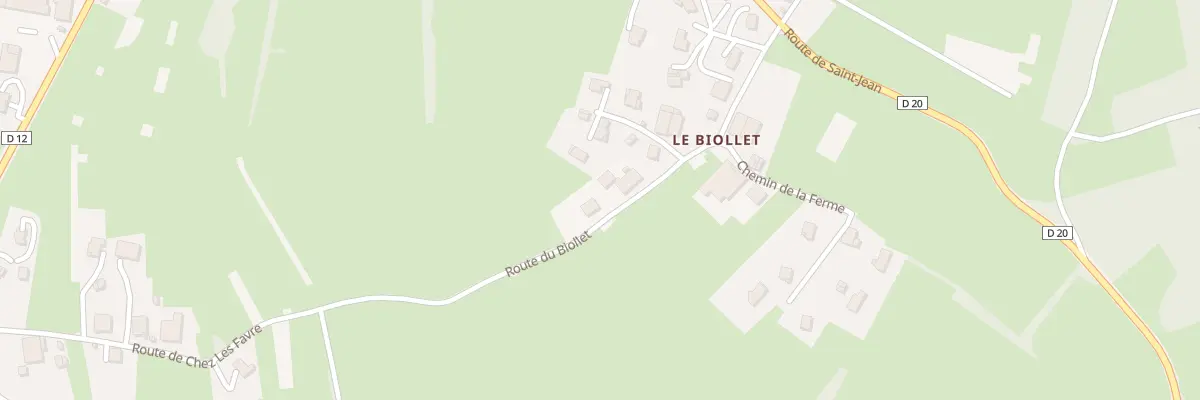 Plan du 220 Rte du Biollet à Faucigny