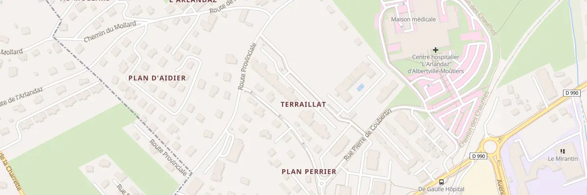 Plan du 37 Che de Terraillat à Albertville