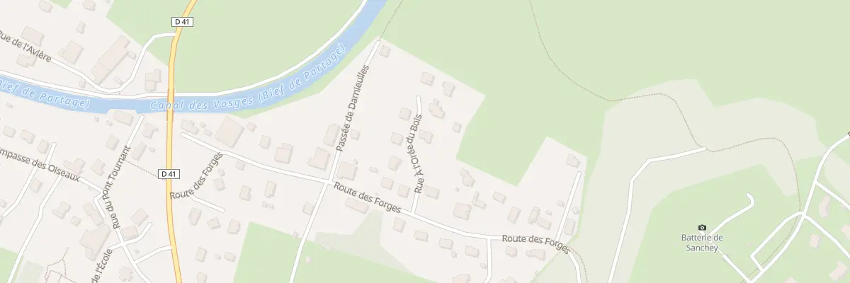 Plan du 2 Rue A l’Oree du Bois à Sanchey