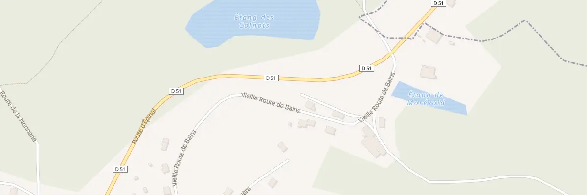 Plan du 25 Vte Vieille Route de Bains à Uzemain