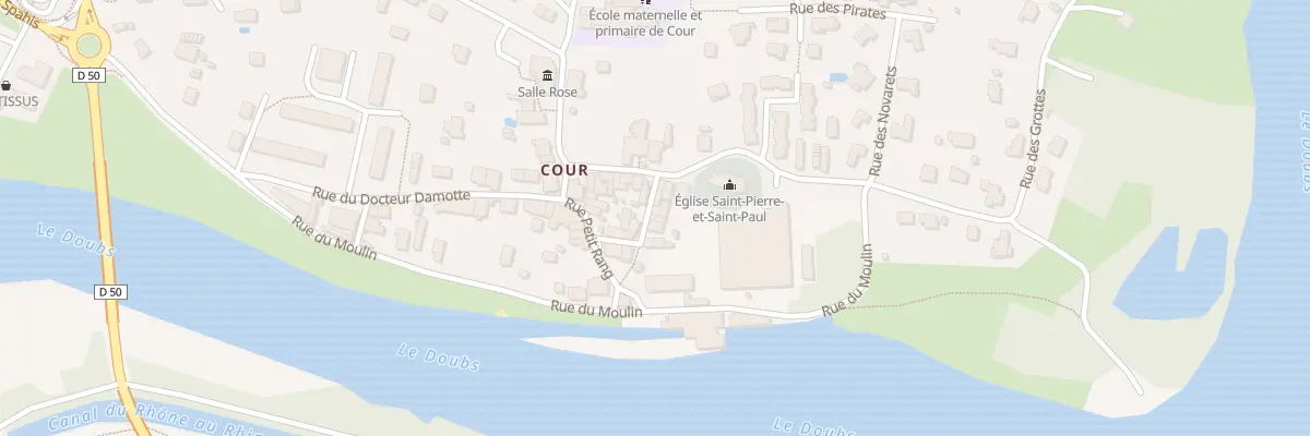 Plan du 5 Rue Gramont à Baume-les-Dames