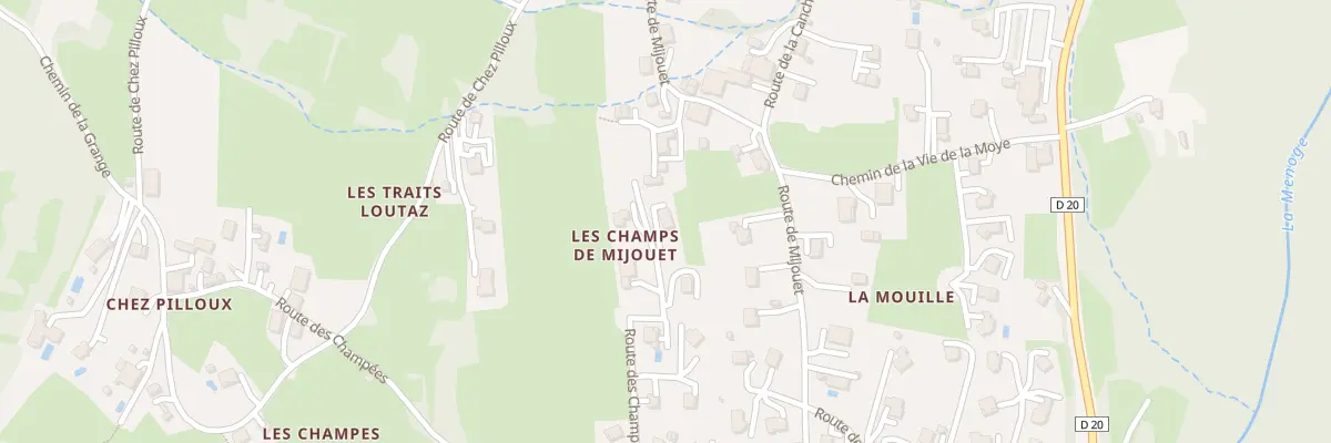 Plan du 214 Rte des Champs des Mijouet à Fillinges