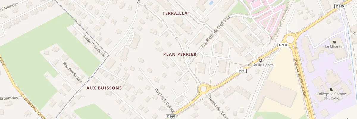 Plan du 13 Che de Plan Perrier à Albertville