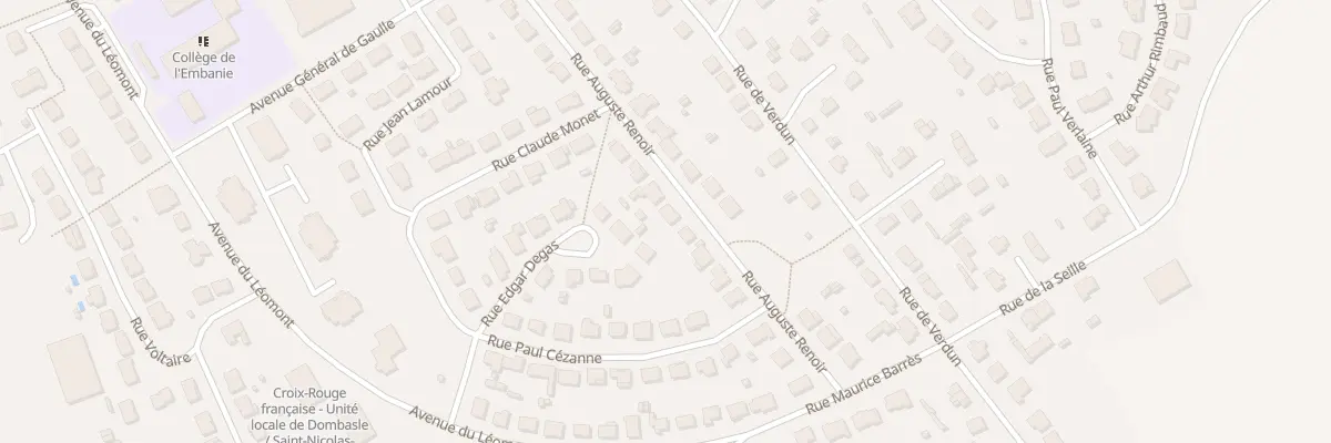 Plan du 18 Rue Auguste Renoir à Dombasle-sur-Meurthe