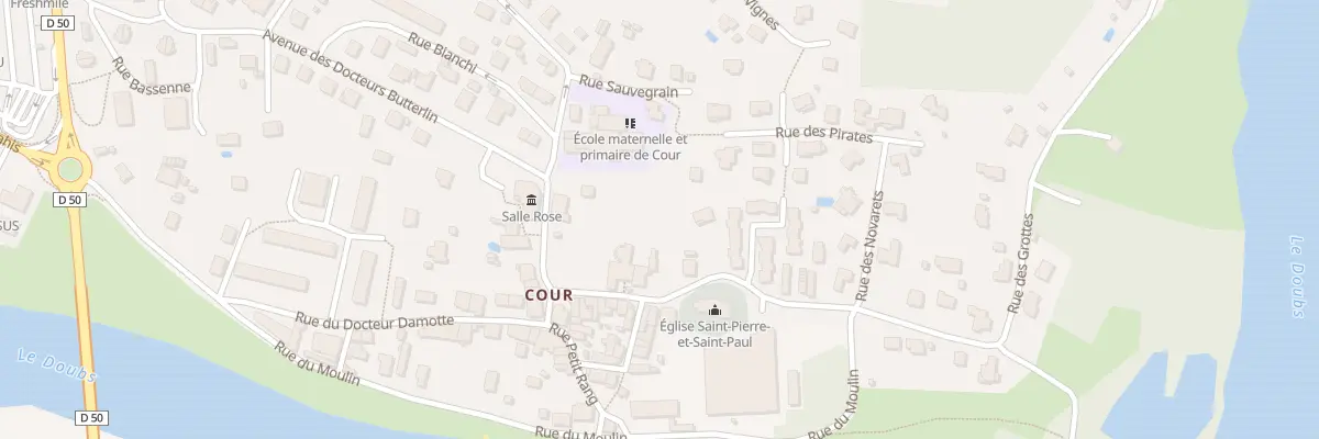 Plan du 4 Rue de l’Eglise à Baume-les-Dames