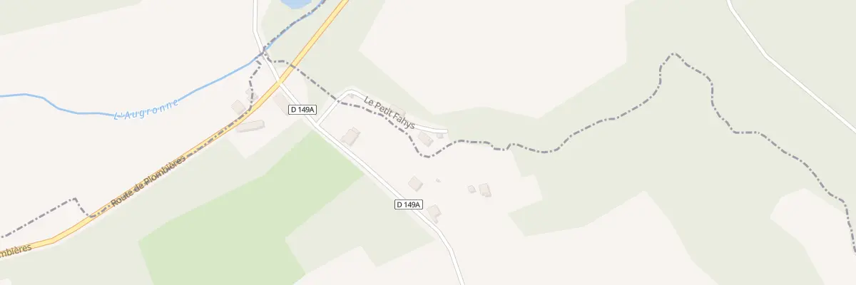 Plan du 90 Le Petit Fahys à Fougerolles-Saint-Valbert