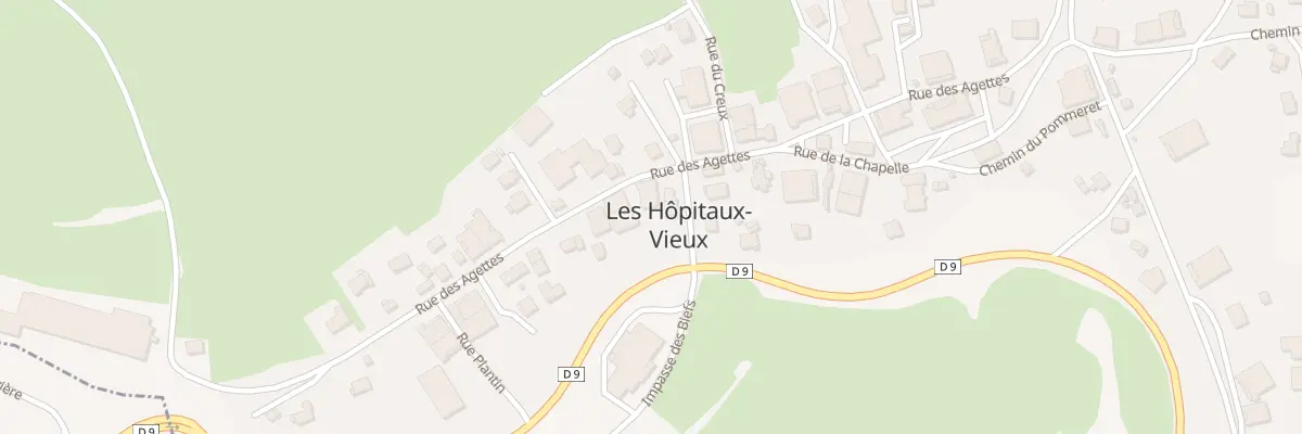 Plan du 9 Rue des Agettes aux Hôpitaux-Vieux