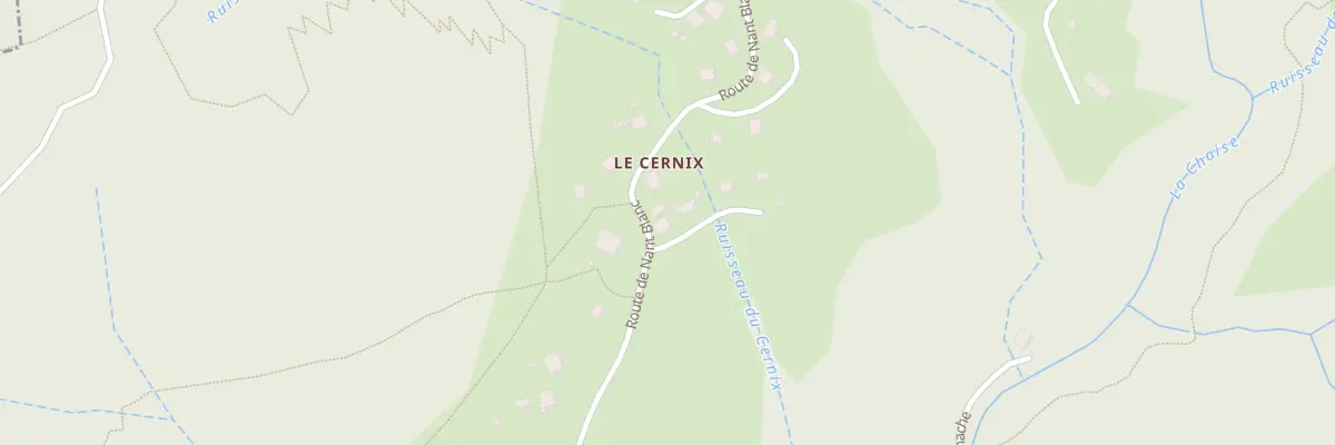 Plan du Cernix au Bouchet-Mont-Charvin