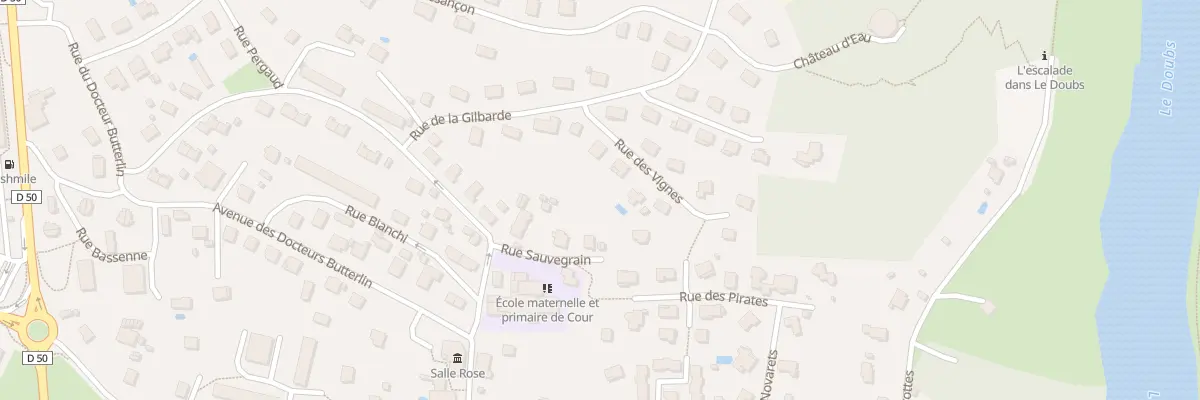 Plan du 6 Rue des Vignes à Baume-les-Dames