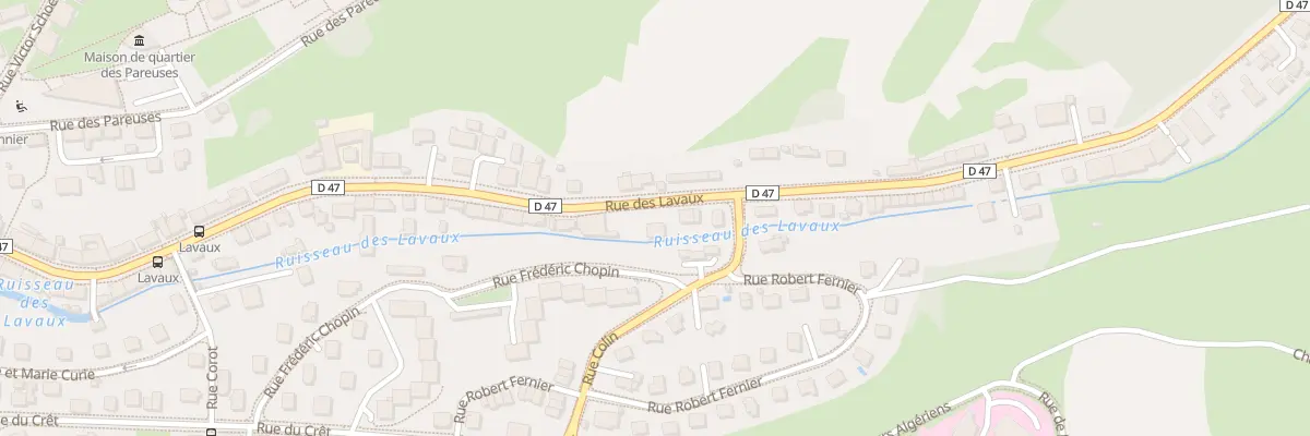 Plan du 70 Rue des Lavaux à Pontarlier