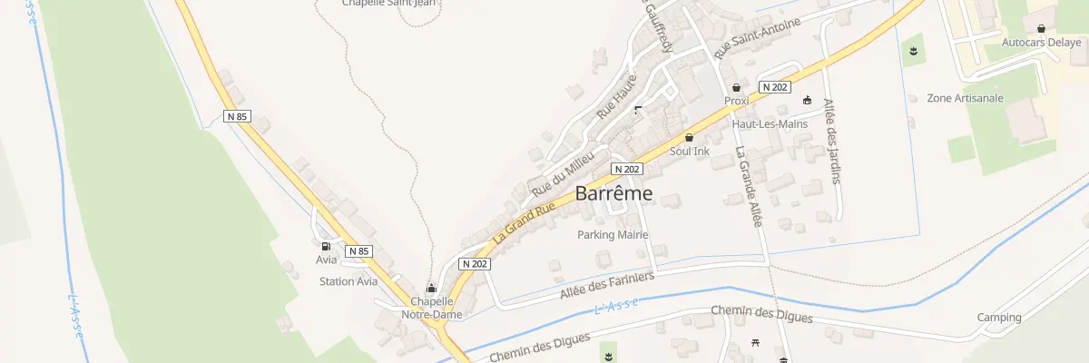 Plan du 5120 Le Village à Barrême