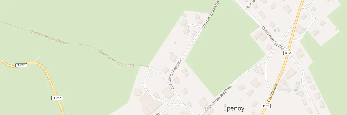 Plan du 7 Che du Perroyer à Épenoy
