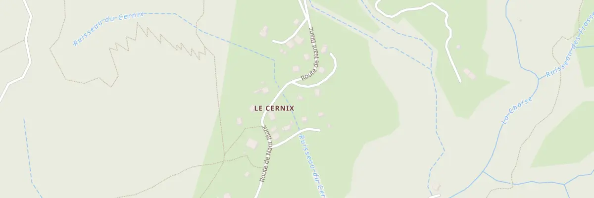 Plan du 1060 Rte de Nant Blanc au Bouchet-Mont-Charvin