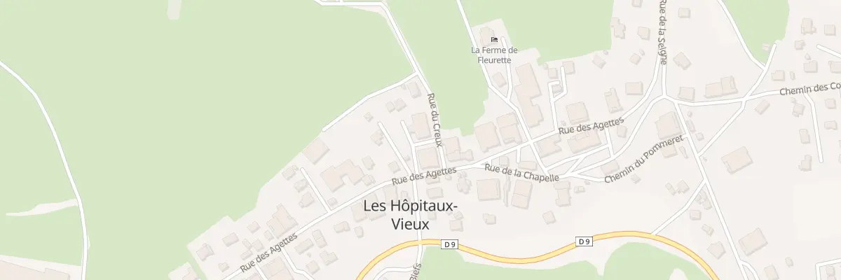 Plan du 26 Rue des Agettes aux Hôpitaux-Vieux