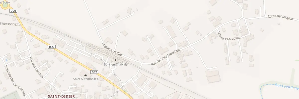 Plan du 153 Rue de Chez Moachon à Bons-en-Chablais