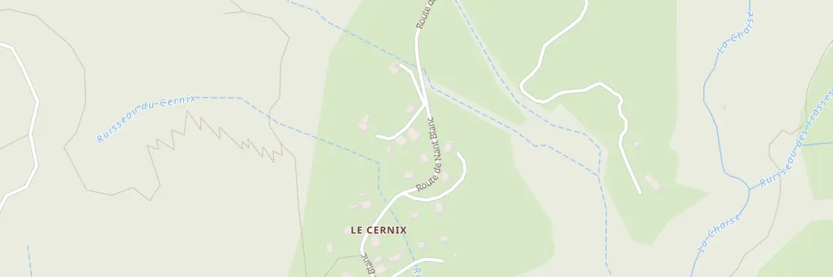 Plan du 5021 Le Cernix au Bouchet-Mont-Charvin
