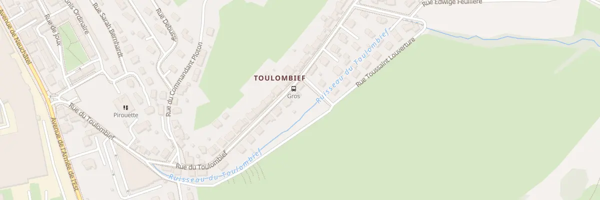 Plan du 28 Rue du Toulombief à Pontarlier