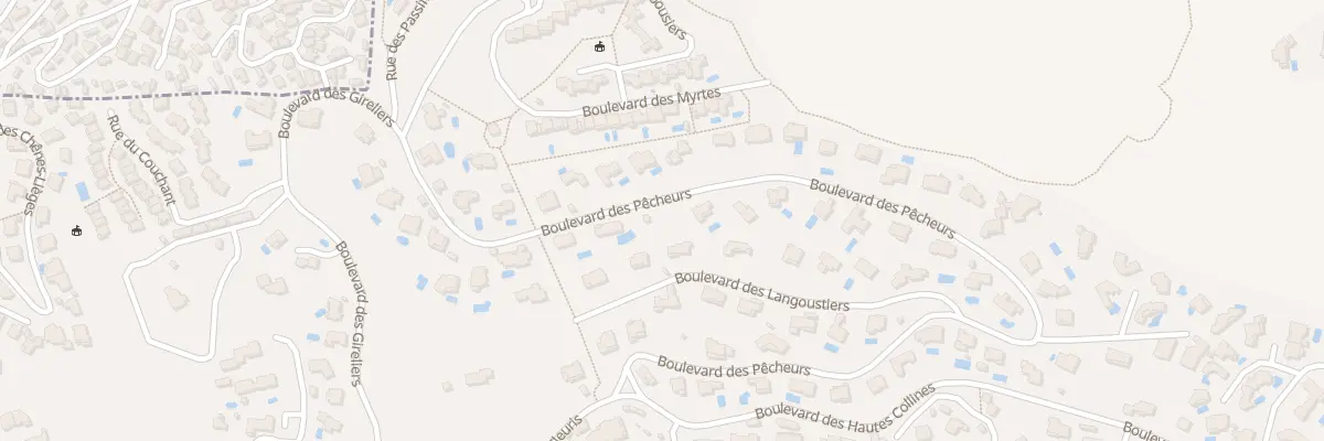 Plan du 37 Bd des Pêcheurs au Lavandou
