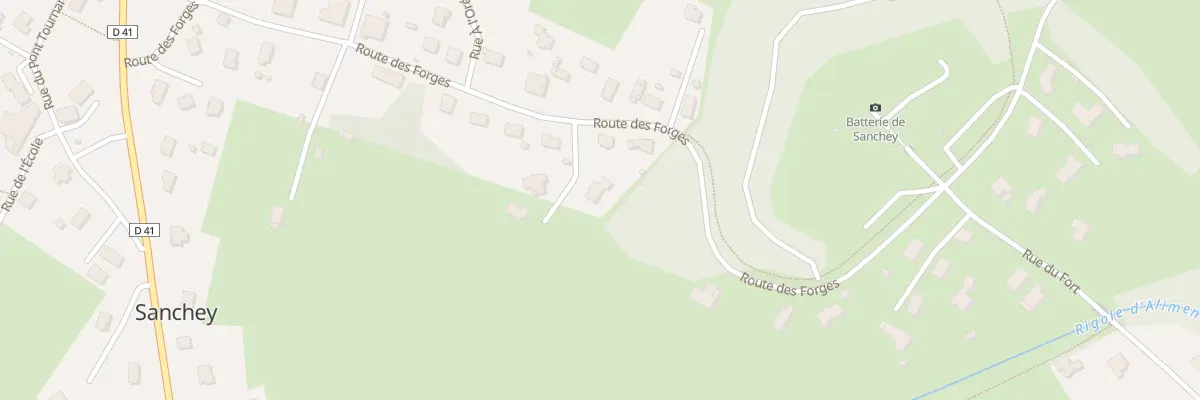 Plan du 1 Che de la Carrière à Sanchey