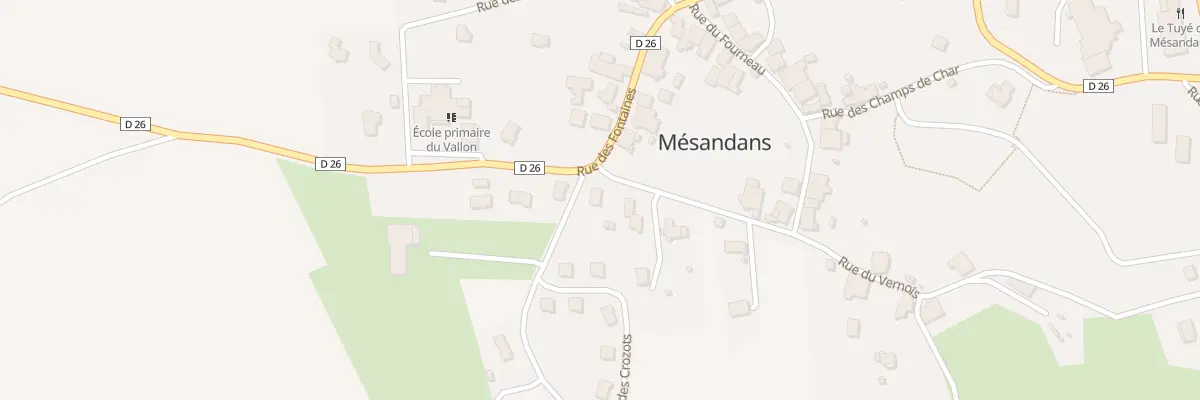 Plan du 13 Rue des Crozots à Mésandans