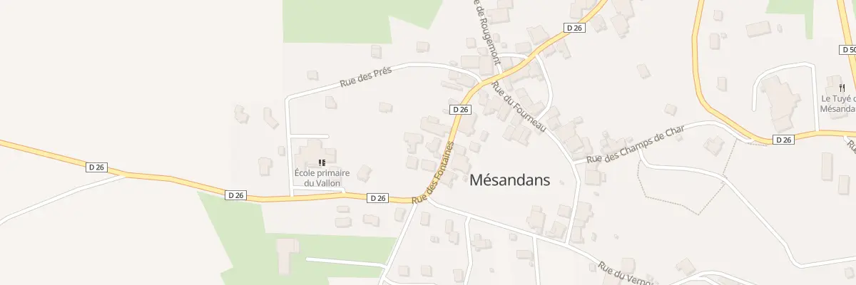 Plan du 32 Rue des Fontaines à Mésandans
