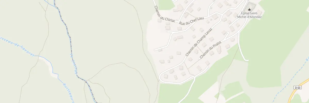 Plan du 5141F Le Cray à Allondaz