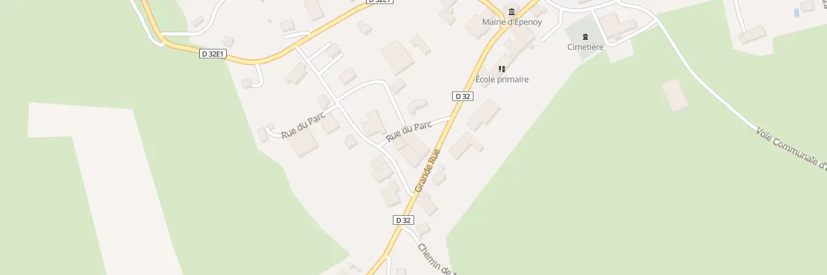 Plan du 1 Rue du Parc à Épenoy