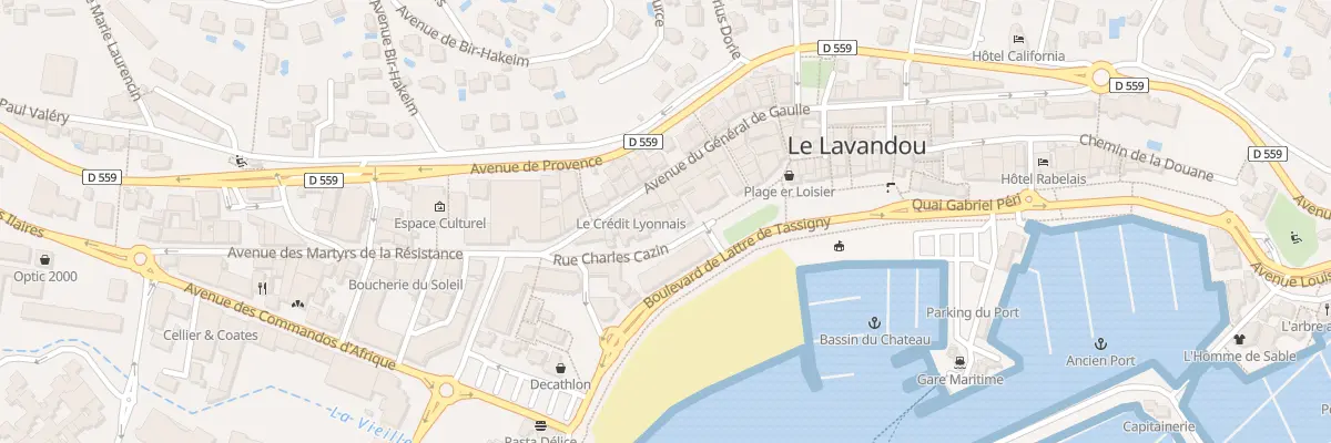 Plan du 4 Rue Charles Cazin au Lavandou