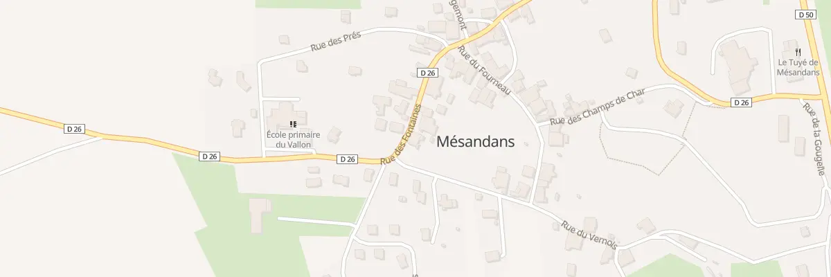 Plan du 31 Rue des Fontaines à Mésandans