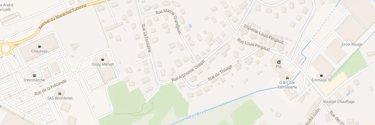 Plan du 44 Rue Alphonse Odeph à Luxeuil-les-Bains
