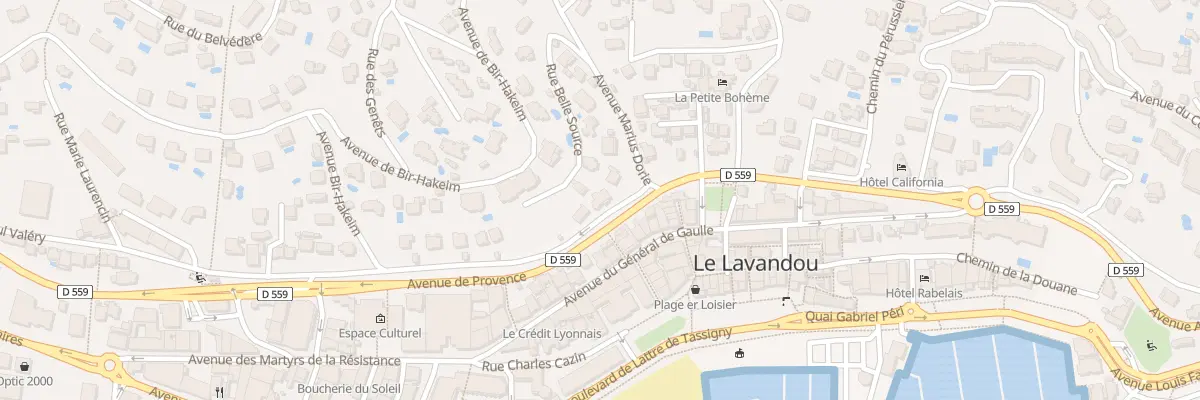 Plan du 23 Bd de Stalingrad au Lavandou