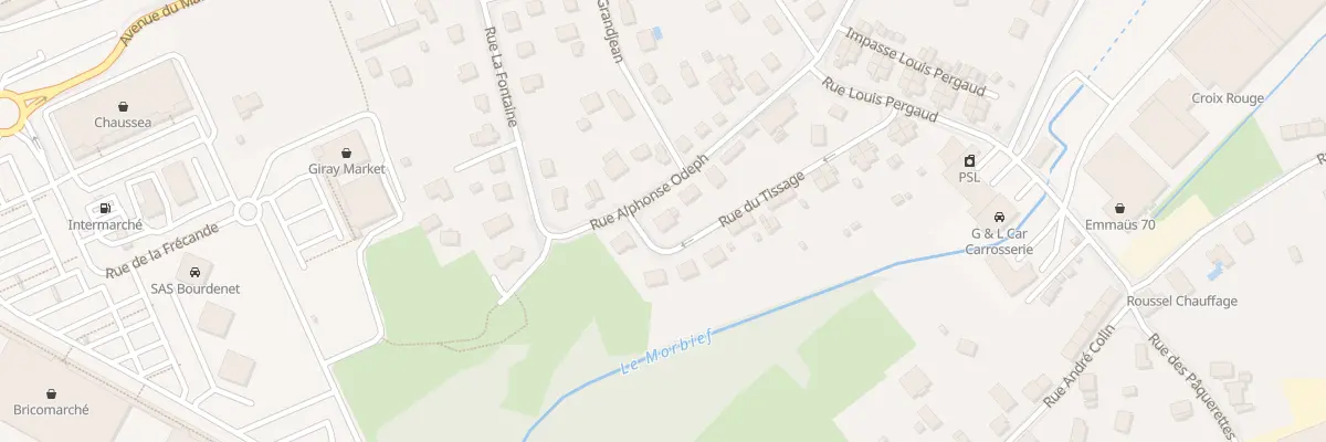 Plan du 25 Rue Alphonse Odeph à Luxeuil-les-Bains