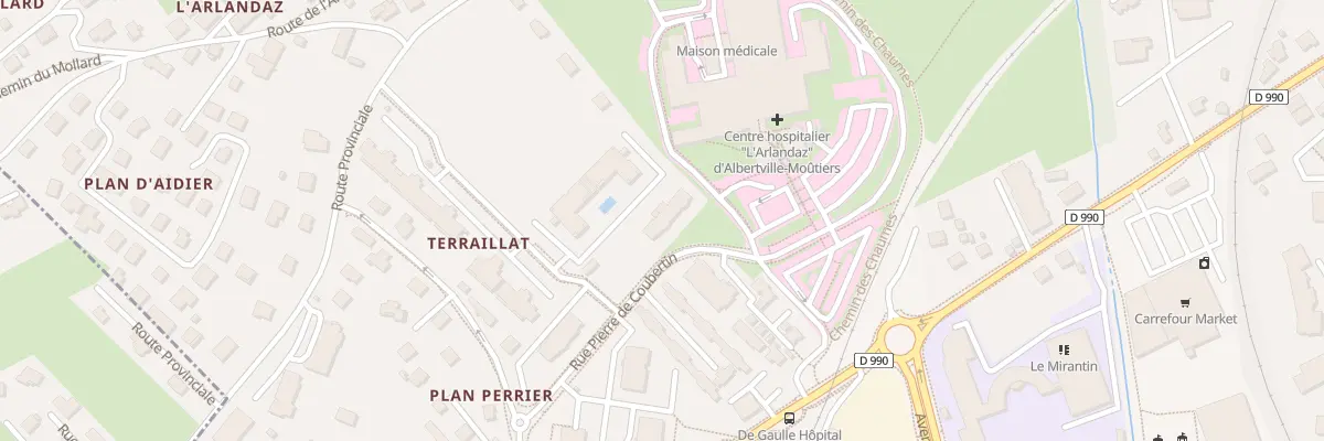 Plan du 24 Che de Terraillat à Albertville