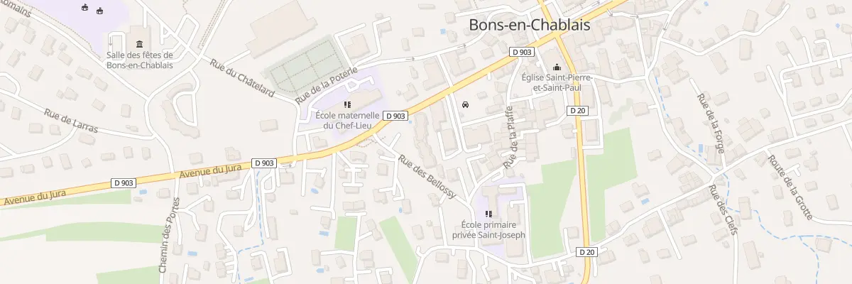 Plan du 284 Rue des Bellossy à Bons-en-Chablais