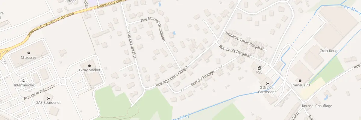 Plan du 36 Rue Alphonse Odeph à Luxeuil-les-Bains